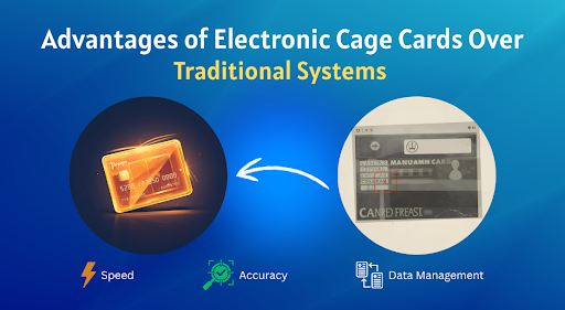 Electronic cage card