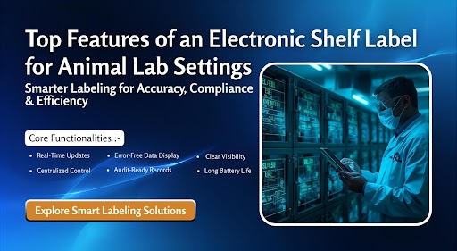 electronic shelf label for animal lab,